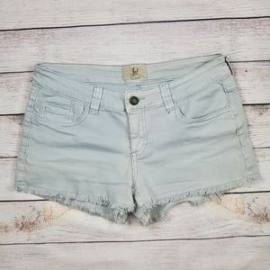 Lost | Light wash cutoff denim shorts